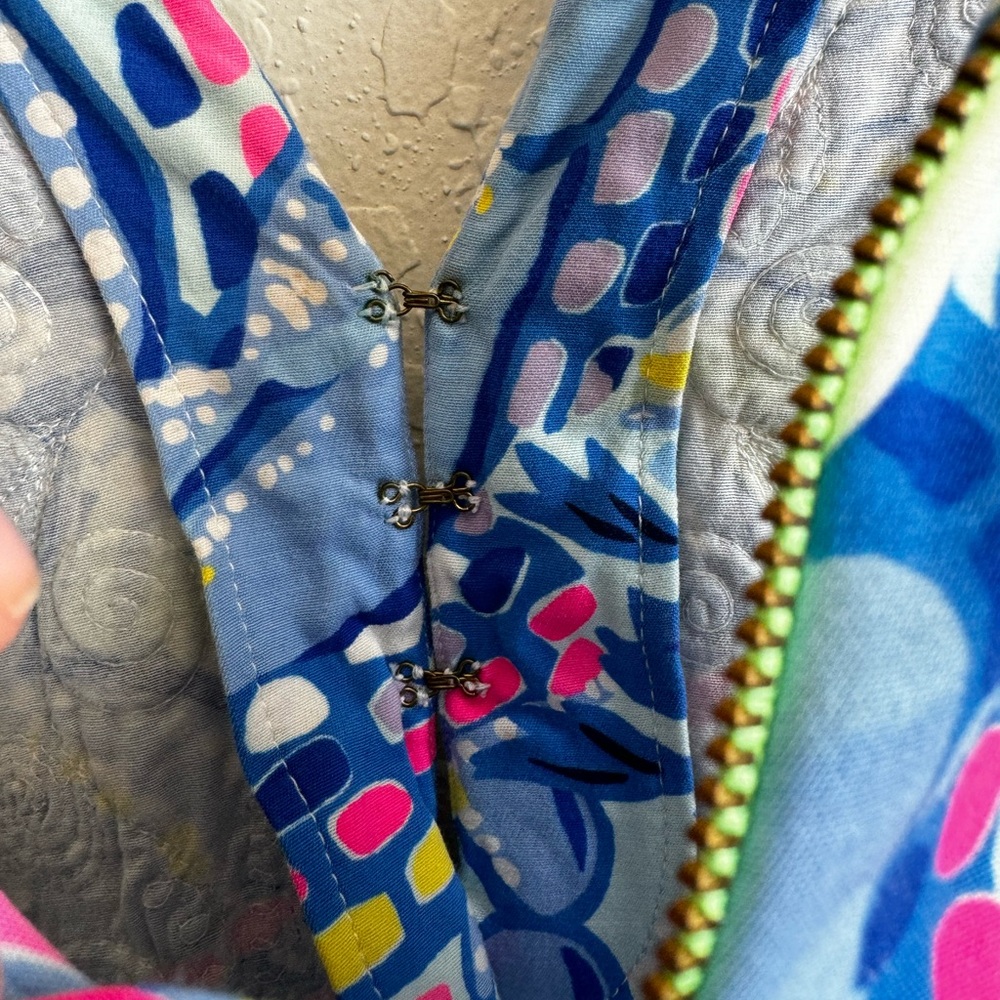 Lilly Pulitzer Carlotta Blue Peri Pinch Pinch Stretch Shift Dress - Picture 5 of 6